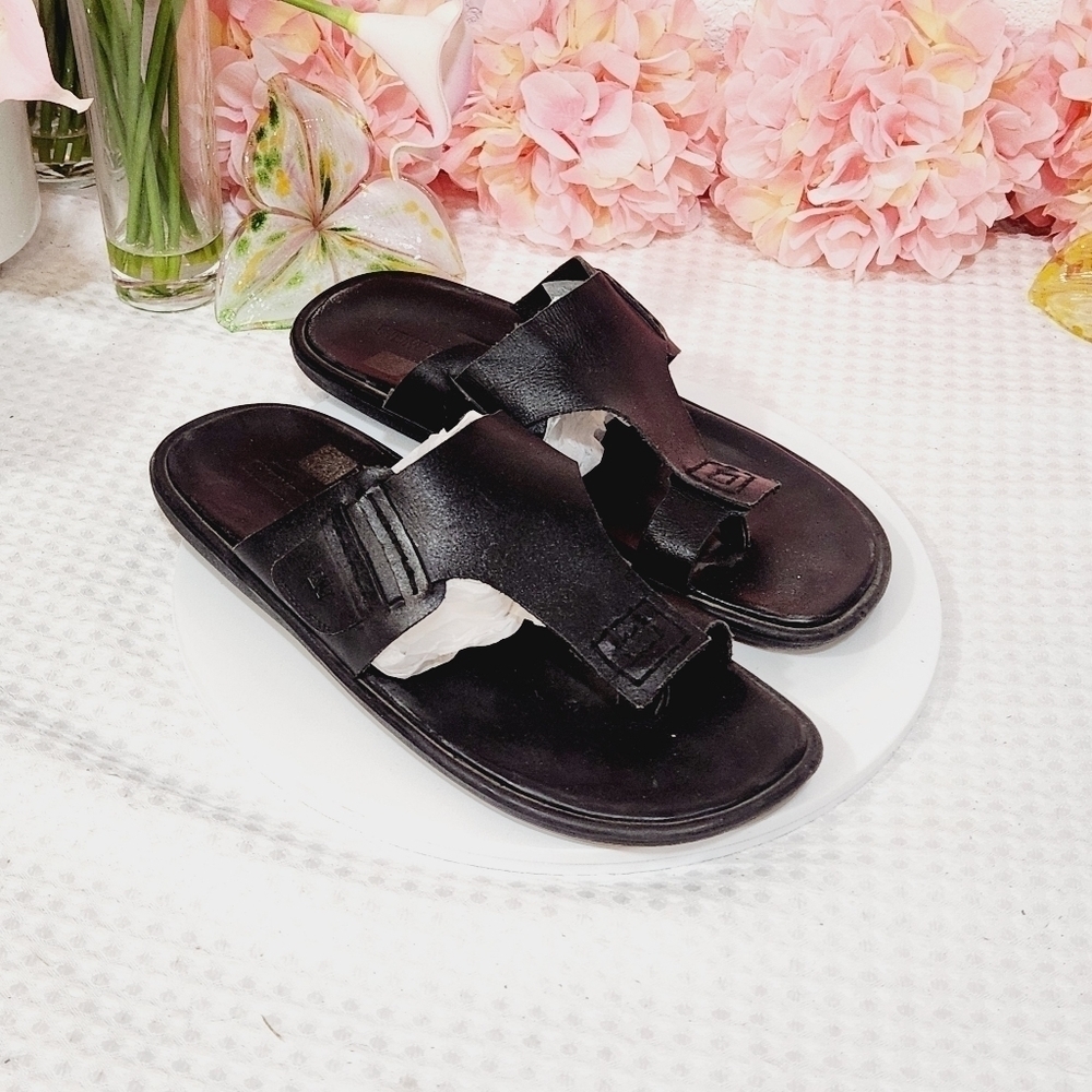 WEINBRENNER Bata Minimalist Leather Jerusalem Style Sandals Size 10 - Picture 6 of 10